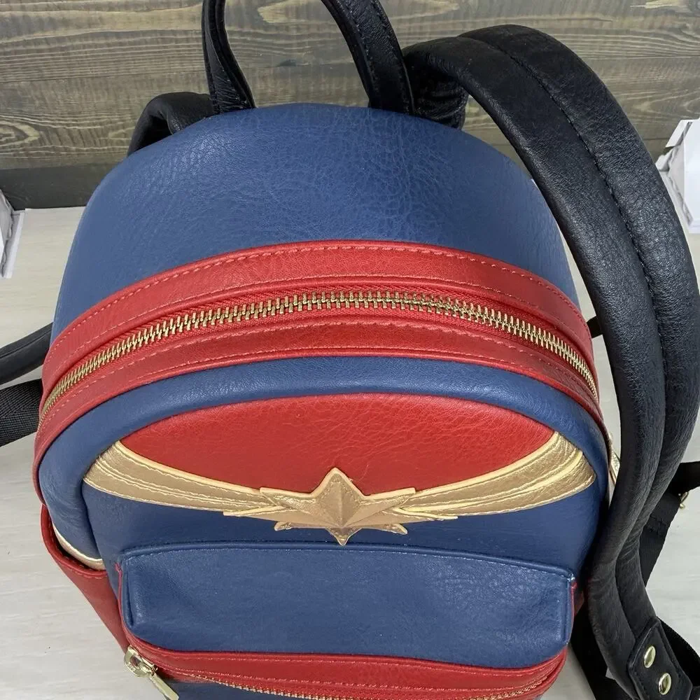 Loungefly Captain Marvel Classic Cosplay Mini Backpack